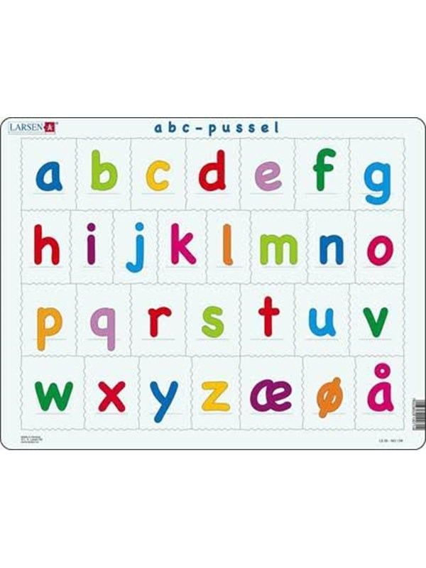Larsen Puzzles Puzzle Alphabet (lowercase letters) - 29 pieces Maxi (36.5x28.5 cm) Gulv