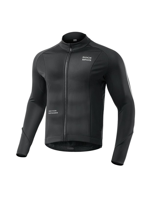 Rockbros Fall/Winter Long Sleeve Cycling Jacket L - Black