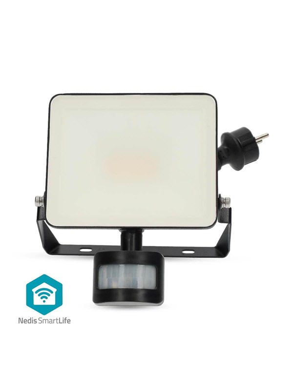 Nedis Smartlife Outdoor Light Motion Sensor 1620 lm Wi-Fi 20 W Warm to Cool White 3000 - 6500 K Aluminum Android™ / IOS