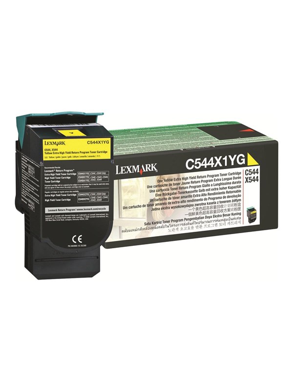 Lexmark C544X1YG Yellow Toner - Laser toner Yellow