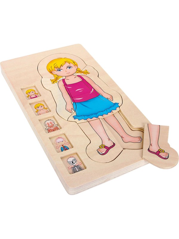 Small Foot - Wooden Body Puzzle Girl 29st. Tre