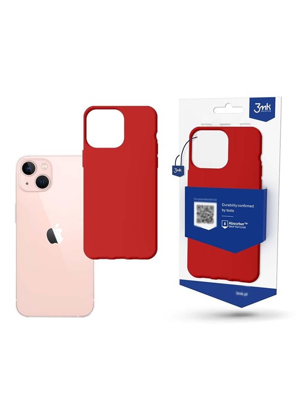 3mk Case for iPhone 14 from the  Matt Case Series - Red