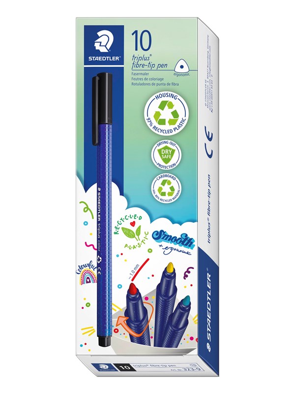 Staedtler Fibre-tip triplus color rPP.10 pcs sand