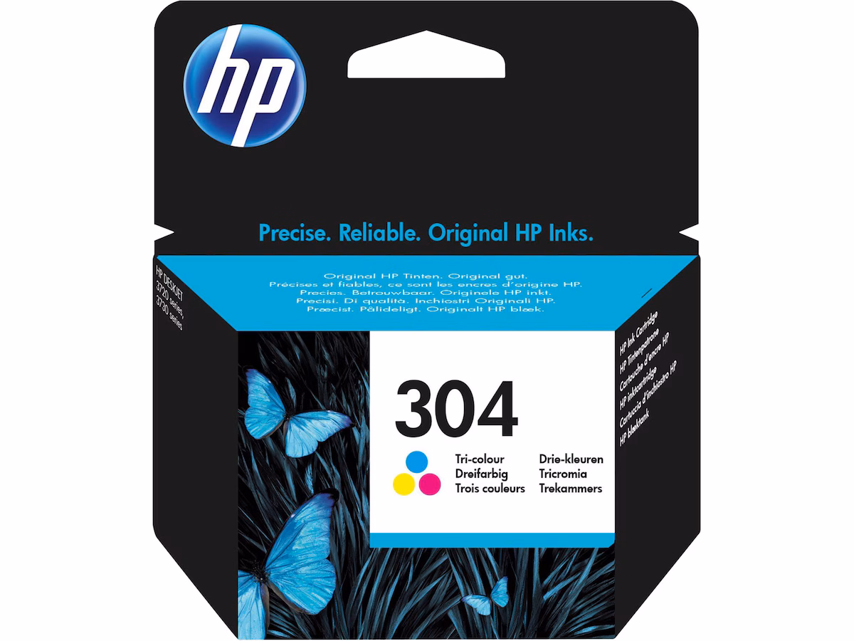 HP Blekk 304 Tri-Color