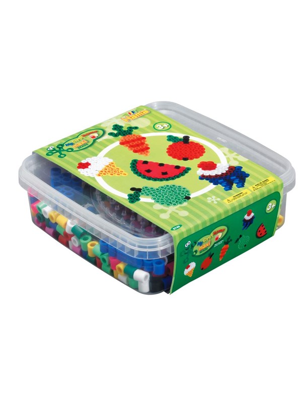 Hama Beads - Maxi - 600 beads and 1 pegboard in box - Green