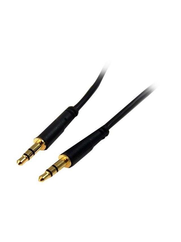 StarTech.com Slim 3.5mm Stereo Audio Cable - ljudkabel - digitalt ljud
