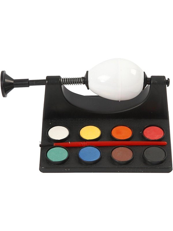 Creativ Company Egg Paint Mill with Paint and Brush - Black