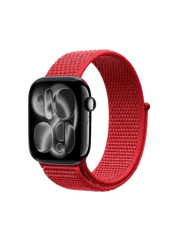 CRONG Nylon - Sport Band for Apple Watch 38/40/41/42 mm - Red Fusion