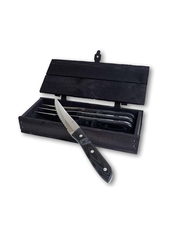 Gense Old Farmer Micarta steak knife XL 4 pcs