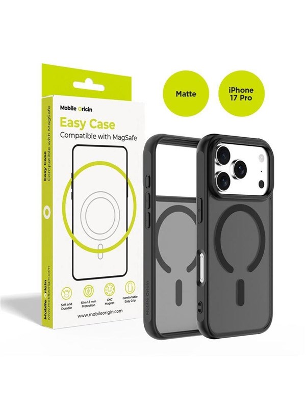 Mobile Origin Hybrid MagSafe Case - matte black - iPhone 17 Pro