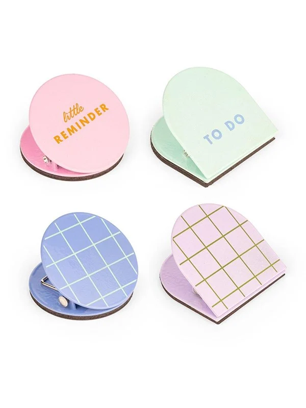 Kikkerland - Inkerie Magnetic Clips - Set of 4 - 4 x 4 x 2.75 cm