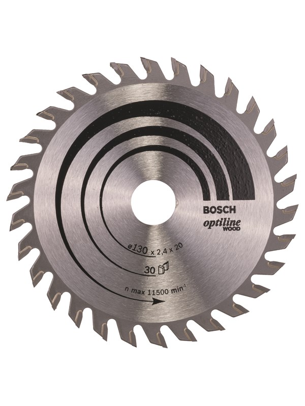 Bosch Sirkelsagblad Optiline Wood 130 x 20/16 x 2,4 mm, 30