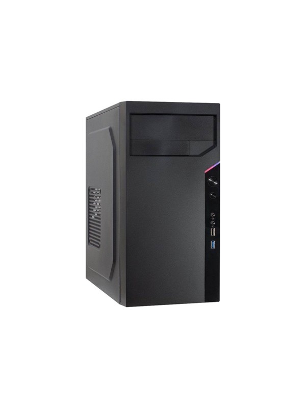 Inter-Tech IT-6505 Reto - Kabinett - Tower - Svart