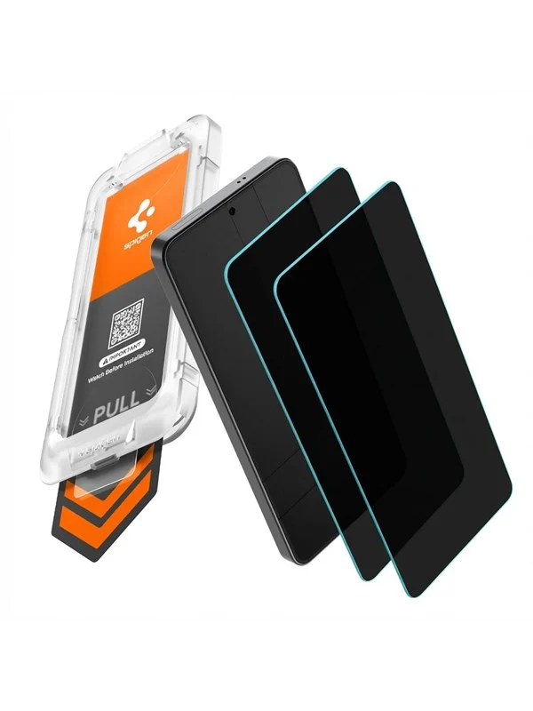 Spigen Glass tR EZ Fit Pro HD (Privacy) 2 Pack - transparency - Samsung Galaxy S26