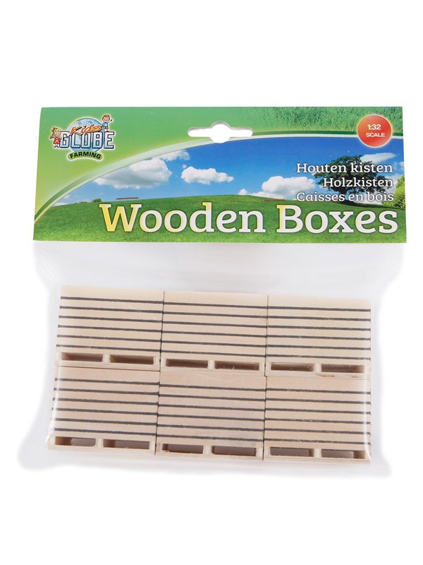 Kids Globe Wooden Potato Boxes 1:32 6 pcs.