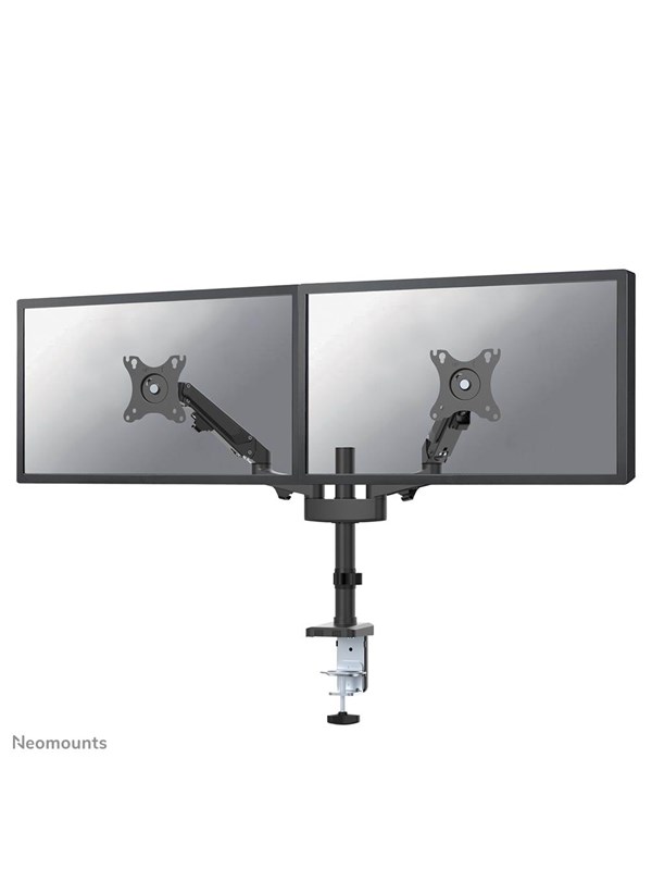 Neomounts DS70-750BL2 mounting kit - full-motion adjustable dual arm - for 2 LCD displays - black