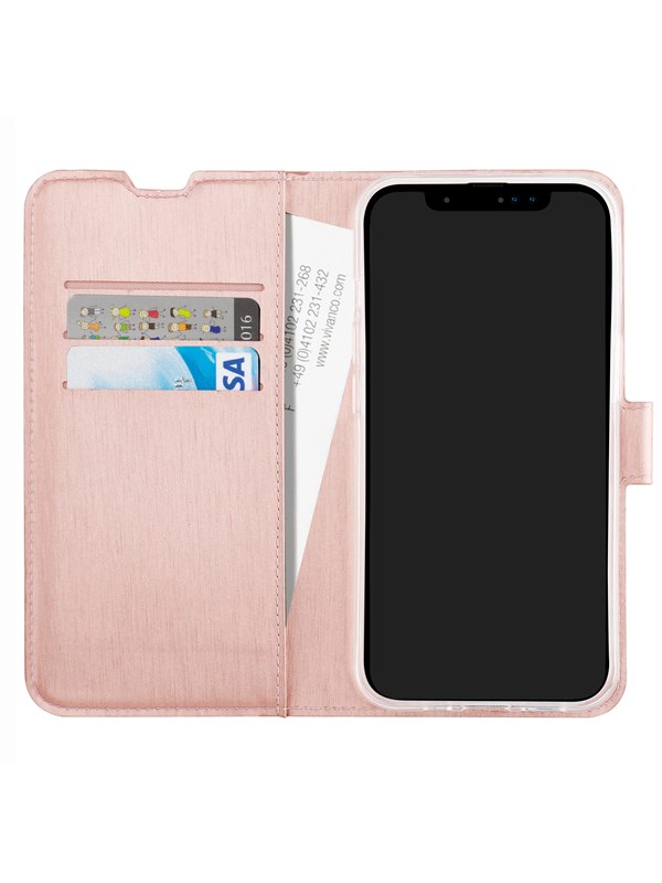 Vivanco Classic Wallet iPhone 15 Pro Max Rose Gold