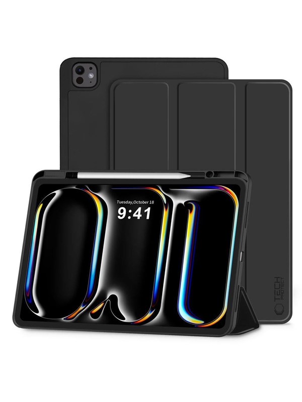 Tech-Protect  SC Pen Case for iPad Pro 13" 7/8/2024-2025 - Black