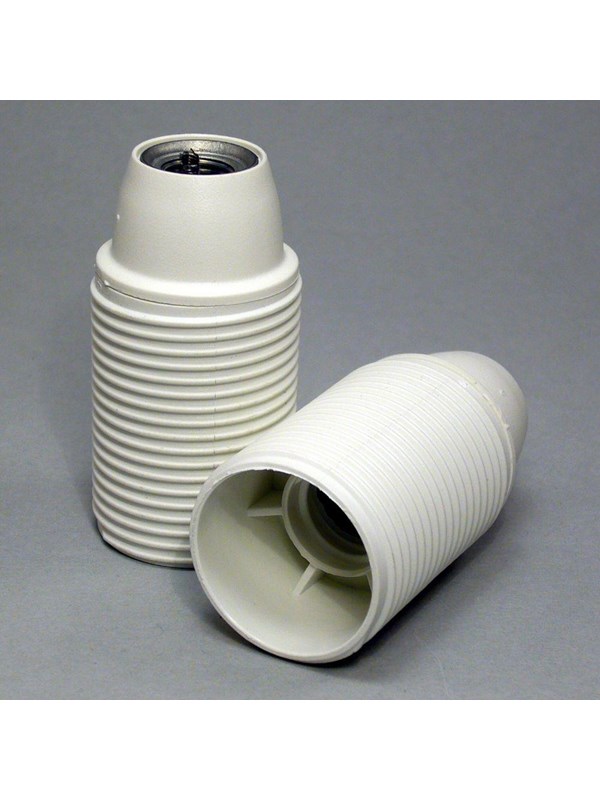 Teknisk Belysnings Industri E14 lampholder m10 threaded shell white