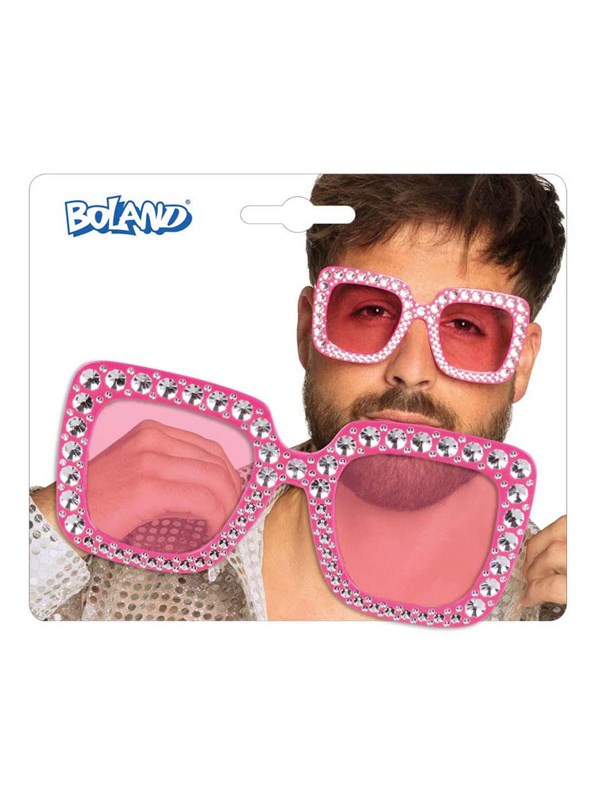 Boland - Party Glasses Bling Bling Hot Pink