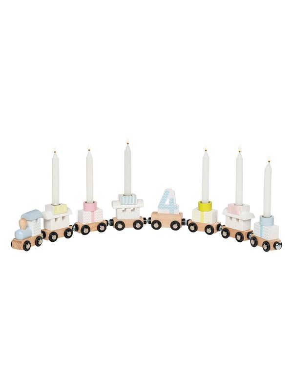 Goki Wooden Birthday Train 10 pieces.