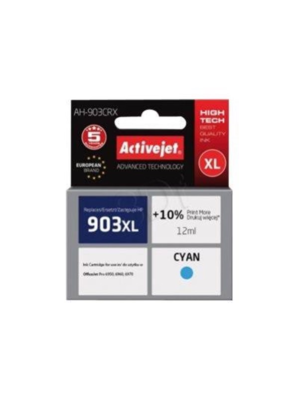 ActiveJet Premium AH-903CRX - XL - cyan - compatible - ink cartridge (alternative for: HP 903XL)