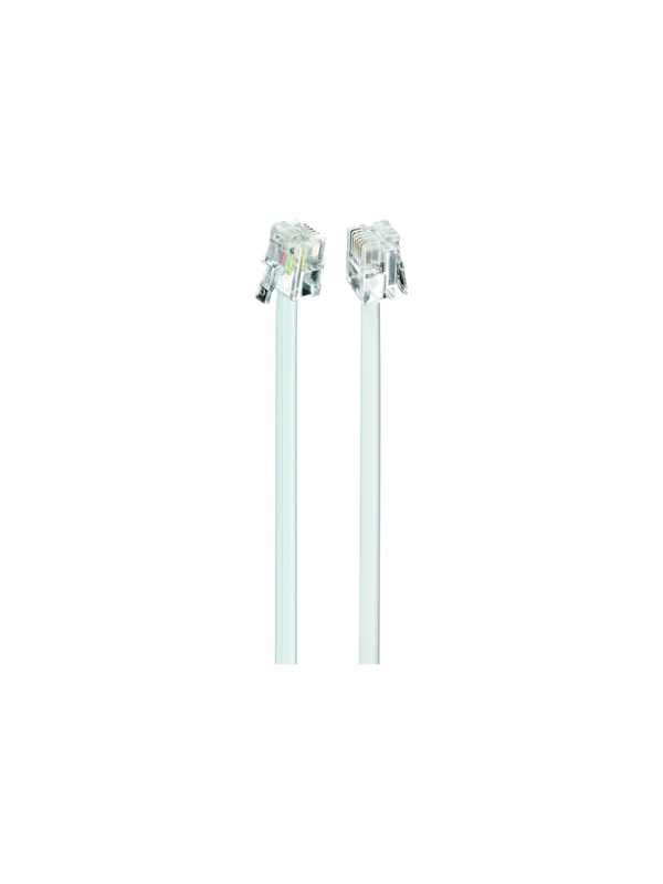 Gembird Cablexpert phone cable - 10 m - Hvit - 10m