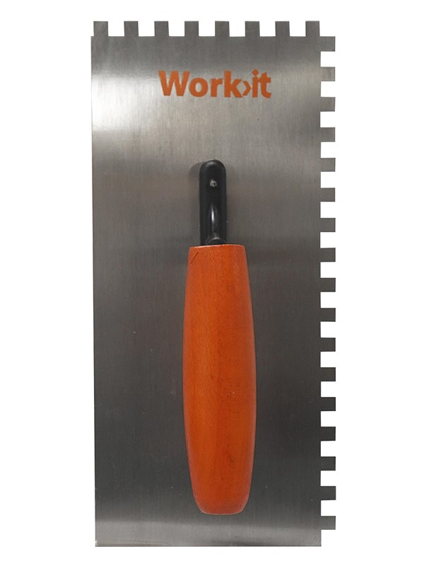 Work>it notched trowel 8 x 280 x 130 mm