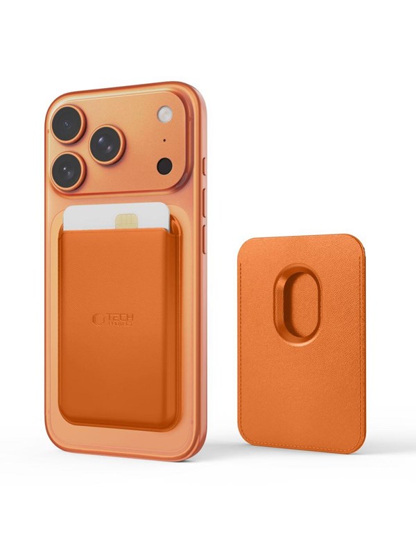Tech-Protect MagWallet MagSafe Magnetic Wallet for Phone - Orange