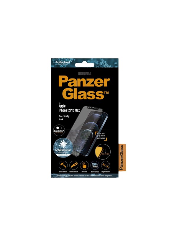 PanzerGlass CamSlider Screen Protector Apple iPhone 12 Pro Max | Edge-to-Edge