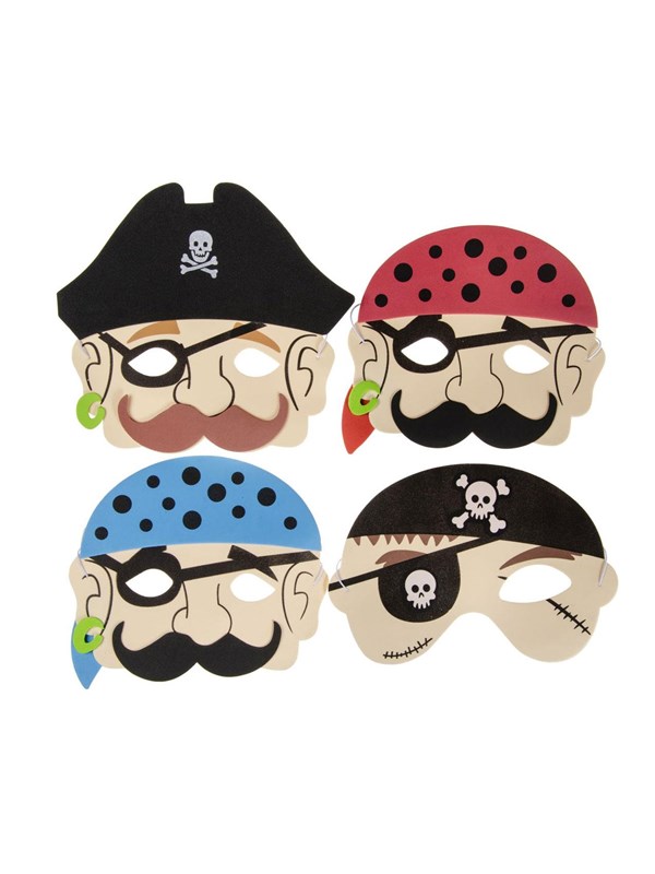 LG-Imports Foam mask pirate (Assorted)