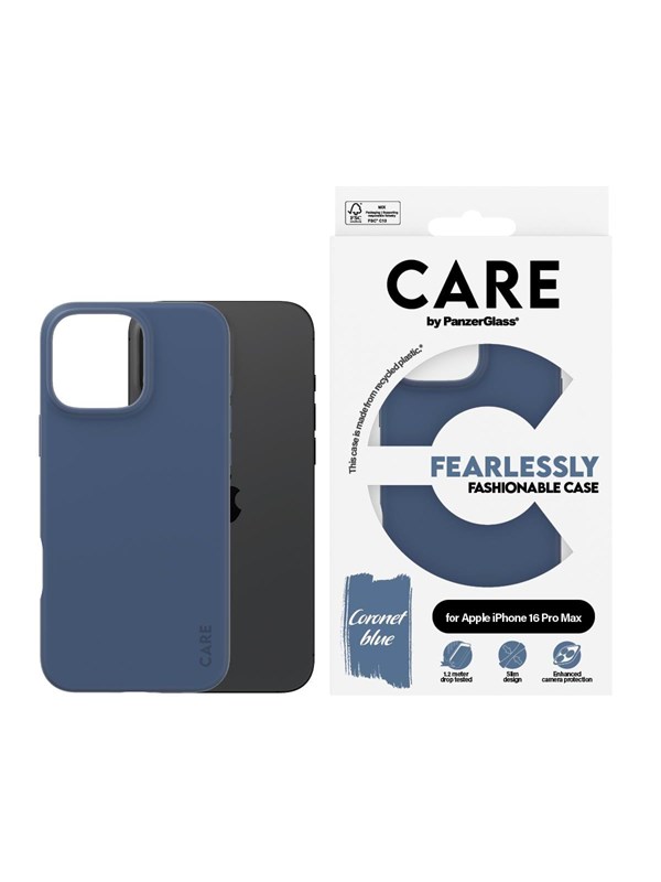 CARE by PanzerGlass Case Fashion Blue iPhone 16 Pro Max