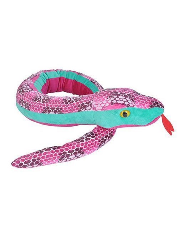 Wild Republic Plush Toy Snakes 137 cm Honeycomb Pink
