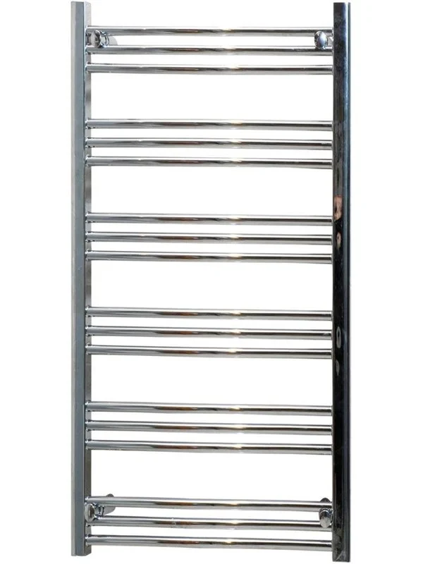 Kriss skandi heated towel rail 1140 x 600 chrome curved