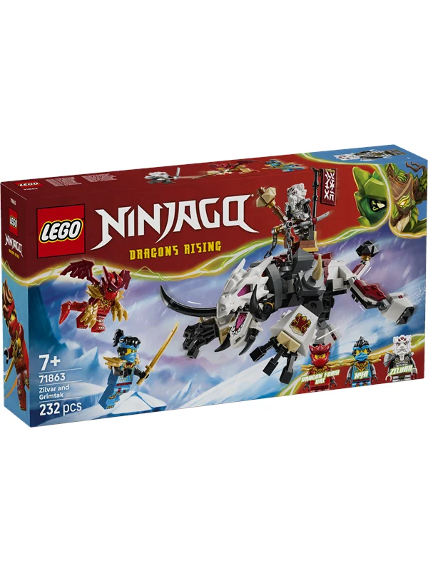 LEGO Ninjago 71863 Zilvar med monsterdragen Grimtak