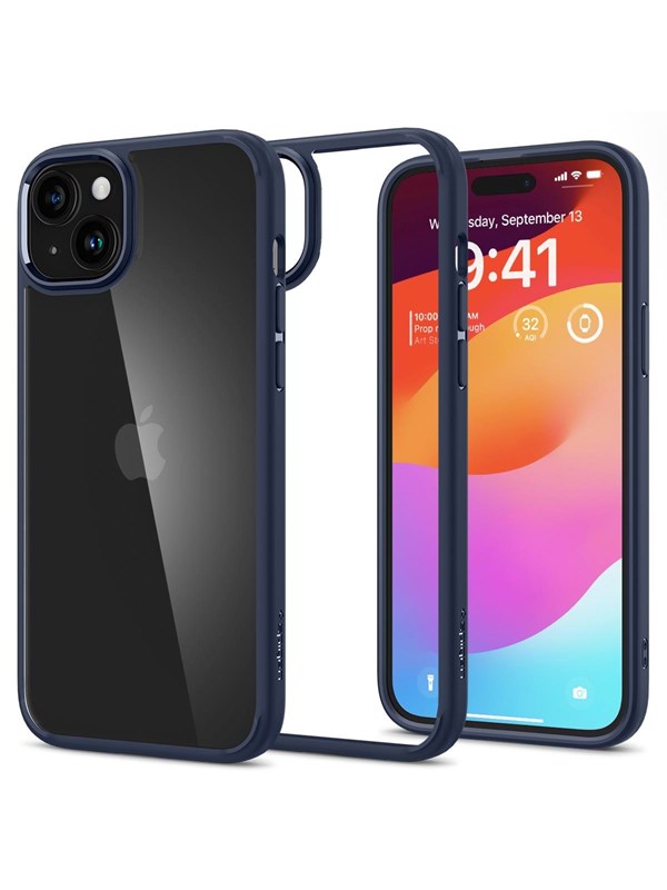 Spigen Ultra Hybrid - navy blue - iPhone 15