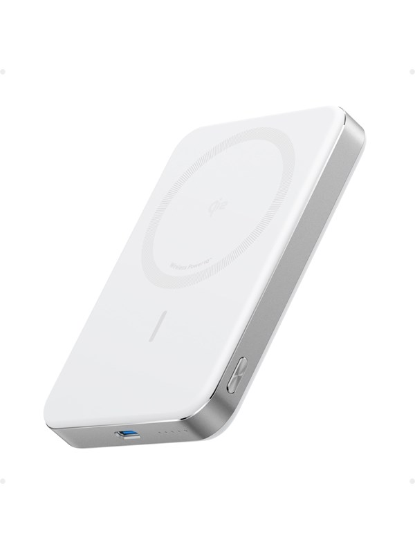 Anker MagGo Power Bank (10K Slim) - White Nødlader - Hvit - 10000 mAh