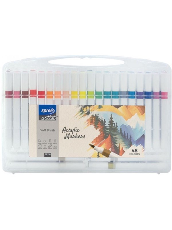 SPREE Acrylic Brush Tips 48 pcs.