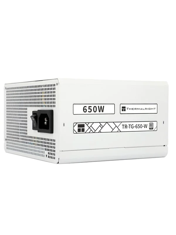 Thermalright TG (Modular) Hvit - Strømforsyning (PSU) - 650 Watt - 120 mm - ATX 3.0 - 80 Plus Gold sertifisert