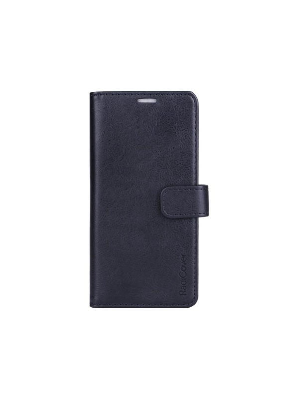 Radicover Radiation protected Mobilewallet PU Samsung  S21/S30 Flipcover Black 3-Led RFID