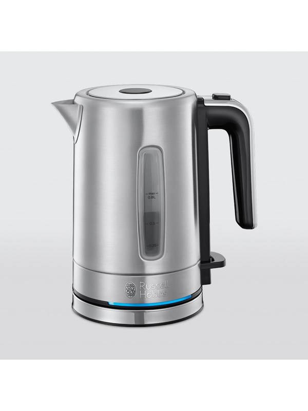 Russell Hobbs Vannkoker Compact Home 24190-70 - Børstet rustfritt stål/svart - 2200 W