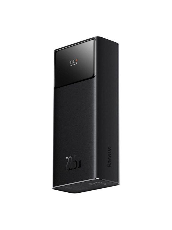 Baseus EnerFill FP41 30000mAh 22.5W Power Bank with Simple USB-A - USB-C 3A 30cm Cable - Black Nødlader - Svart - 30000 mAh