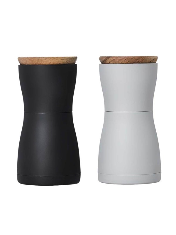 AdHoc Salt and Pepper Mill  Twin Mini Black Grey 13.3 cm