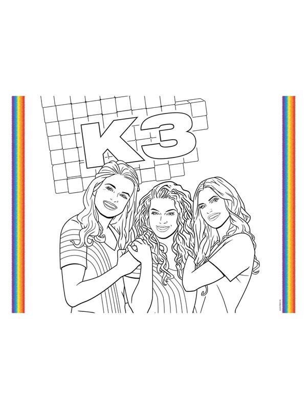 Folat BV K3 Placemats Coloring Pages 6pcs.