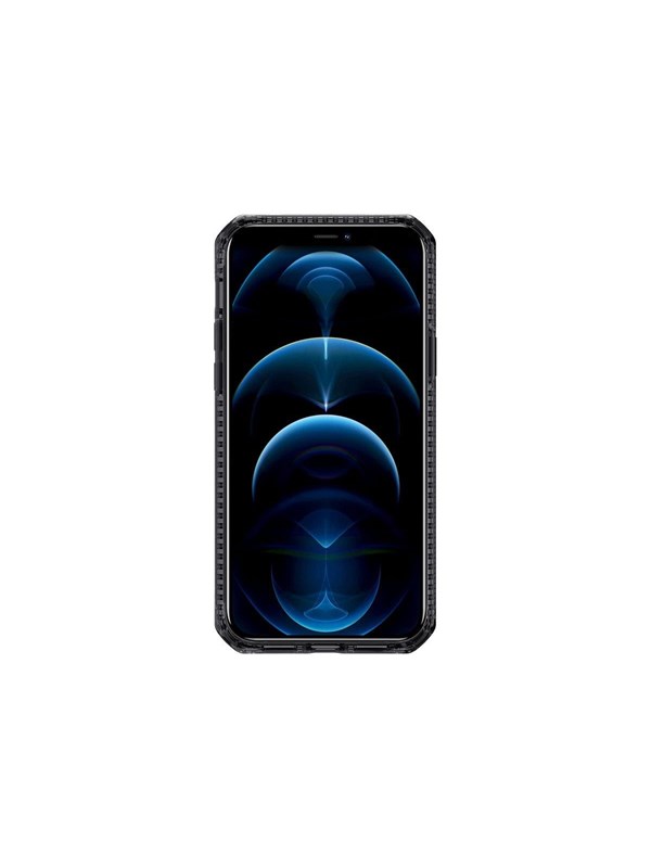 ITSKINS HYBRID CLEAR cover for iPhone 12 Pro Max®. Black and transparent