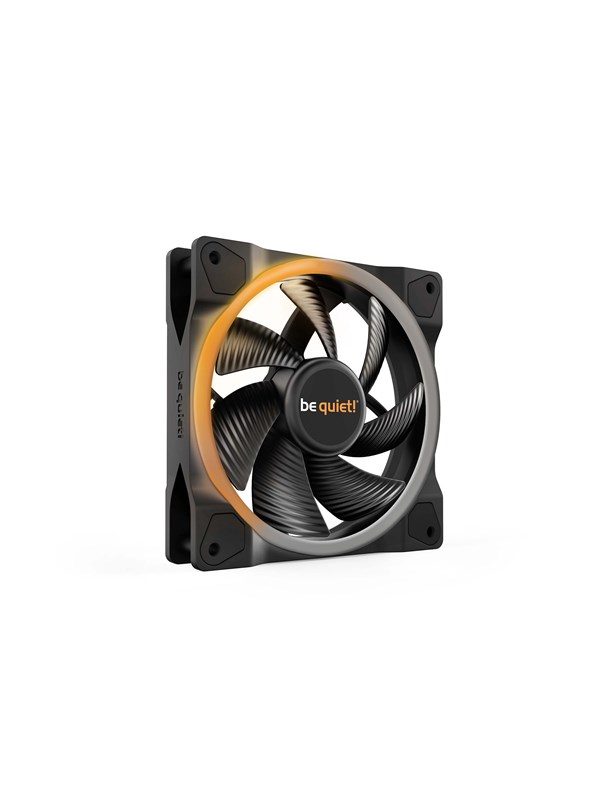 be quiet! LIGHT WINGS 120mm PWM - Kabinettvifte - 120mm - Svart med RGB LED-lys - 21 dBA