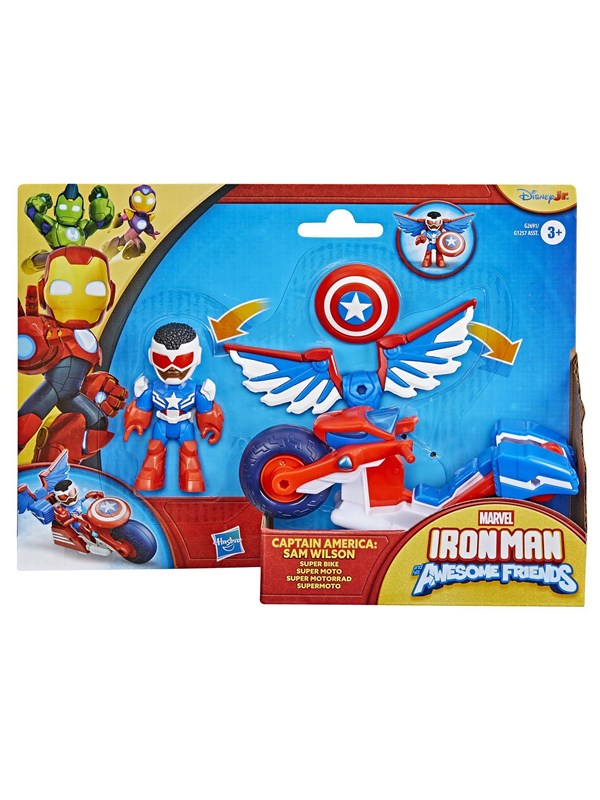Marvel Iron Man and his Awesome Friends Captain America Super Bike