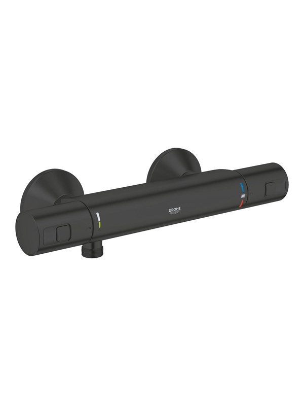 Grohe Precision Start Thermostatic shower mixer Matt black