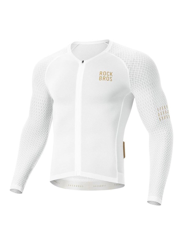 Rockbros YDCX008 Diamond Long Sleeve Cycling Jersey Size XS - White