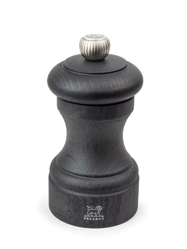 Peugeot Bistro Salt Mill in Wood Graphite 10cm